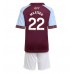 Aston Villa Ian Maatsen #22 Hjemmedraktsett Barn 2025-26 Korte ermer (+ Korte bukser)